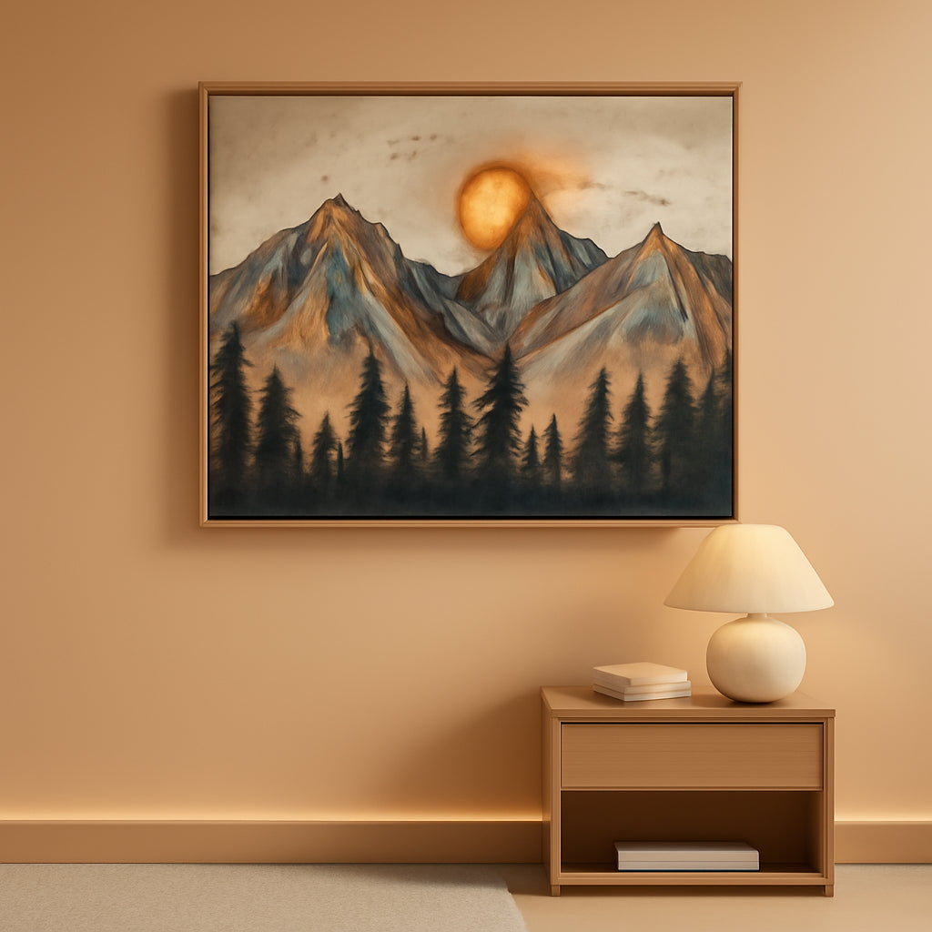 Elegant Textured Canvas Modern Wall Art 24x48 Inches-0