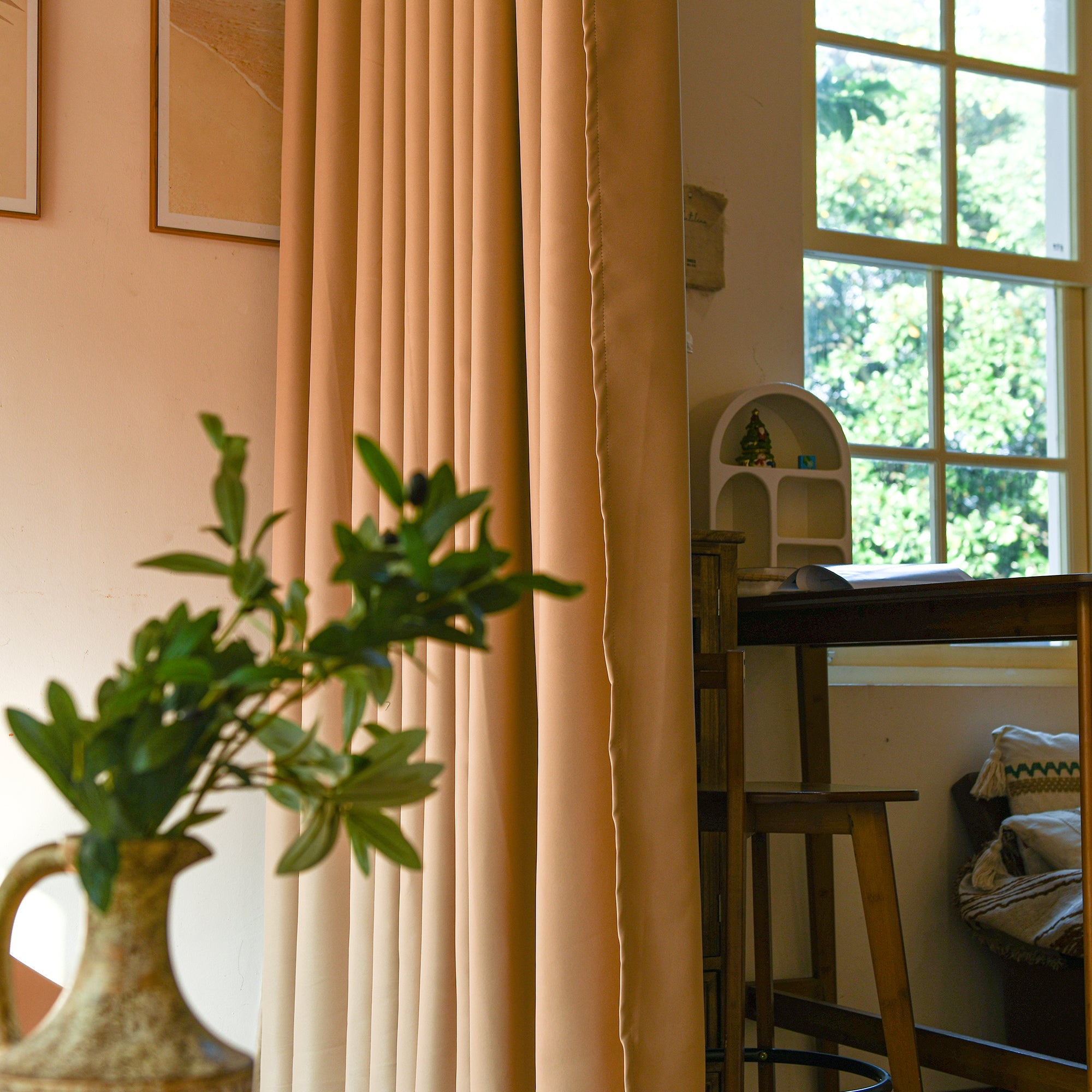 Custom Luxury Silk Fibers Blackout Room Divider Curtains-3