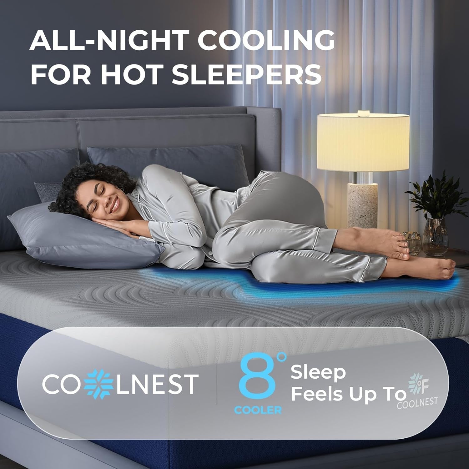 Cooling Gel Queen Size Mattress with Pressure Relief-2
