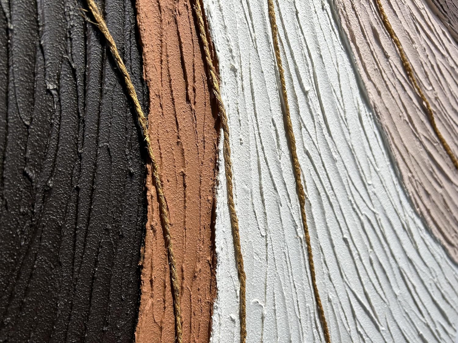 Contemporary Neutral Wall Art Plaster Texture Abstract-1