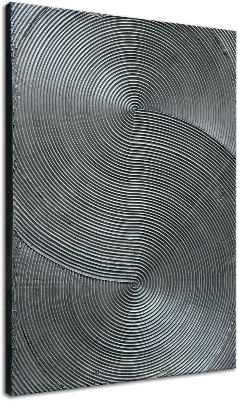 Silver Gray Multidimensional 3D Wall Art work 28x40-1