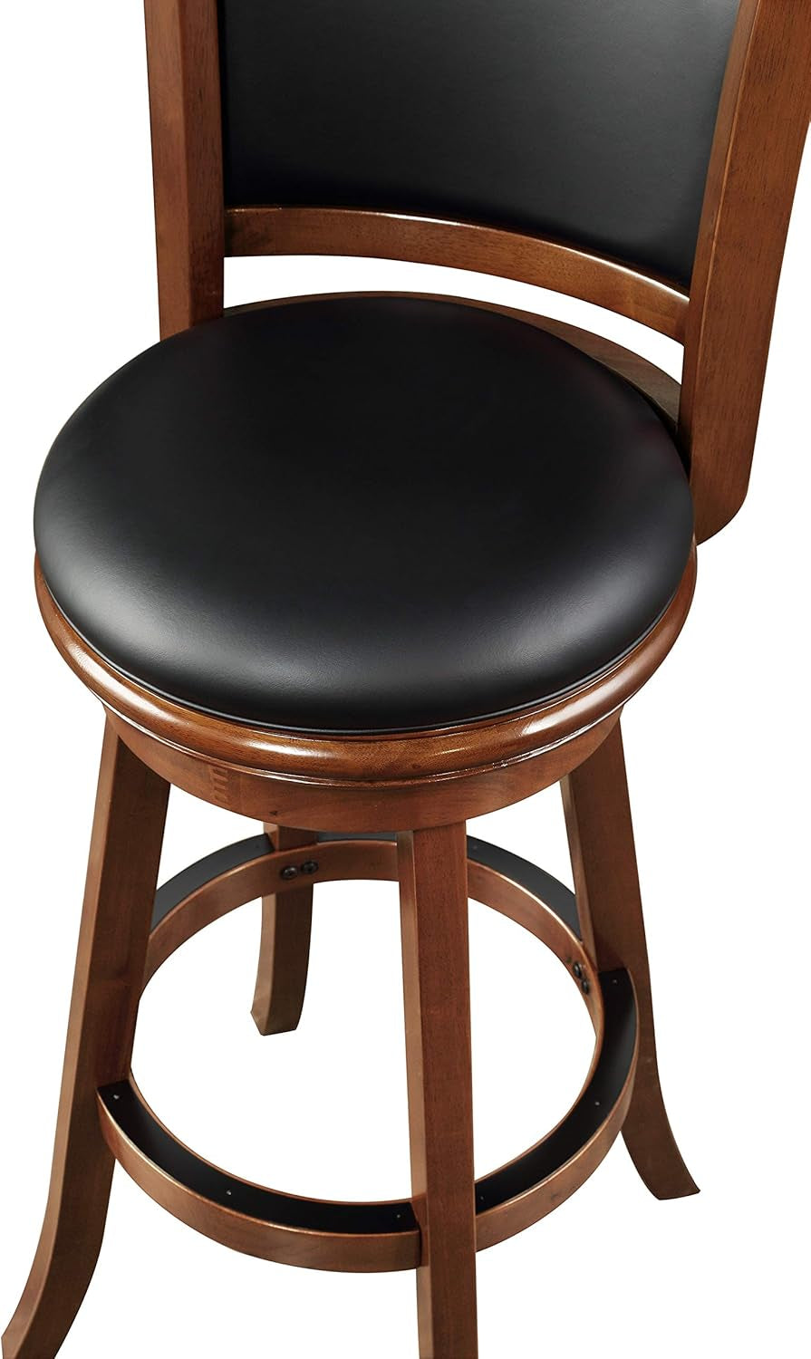 Augusta Extra Tall Swivel Bar Stool, 34-Inch, 1-Pack, Cherry-4