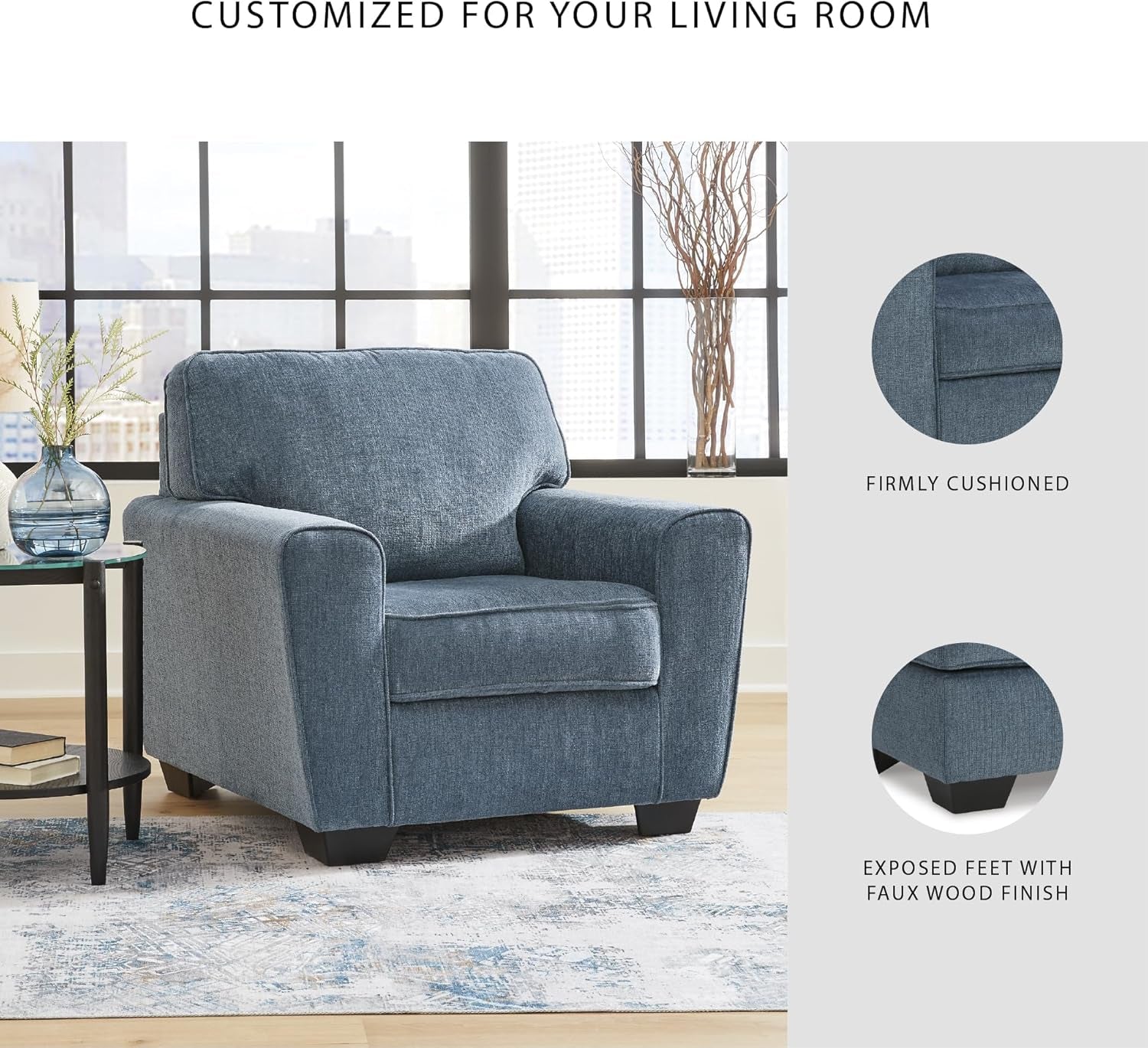 Cashton Modern Upholstered Accent Chair Blue Living Room-4