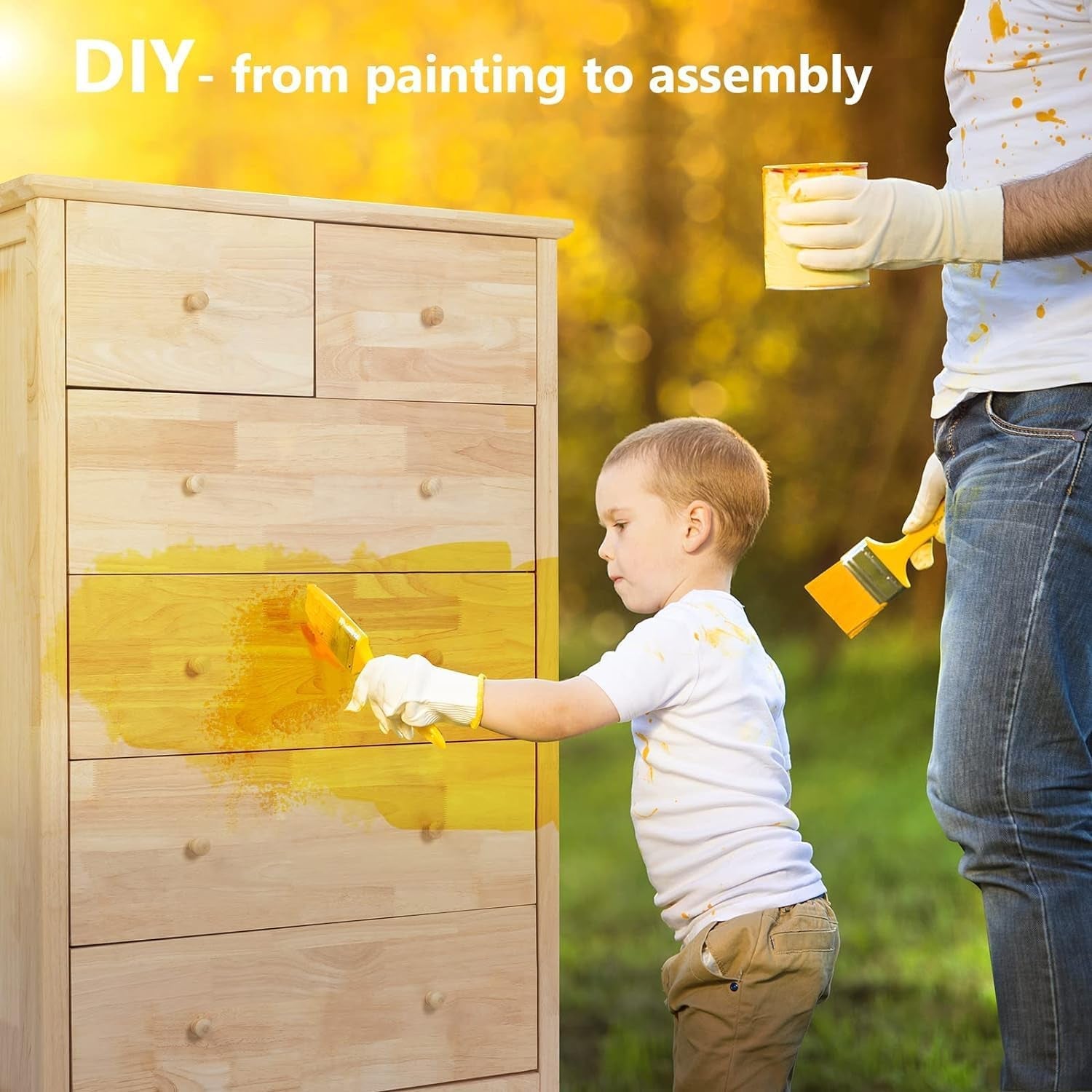 Unfinished Natural Solid Hardwood Six Drawer Dresser-3