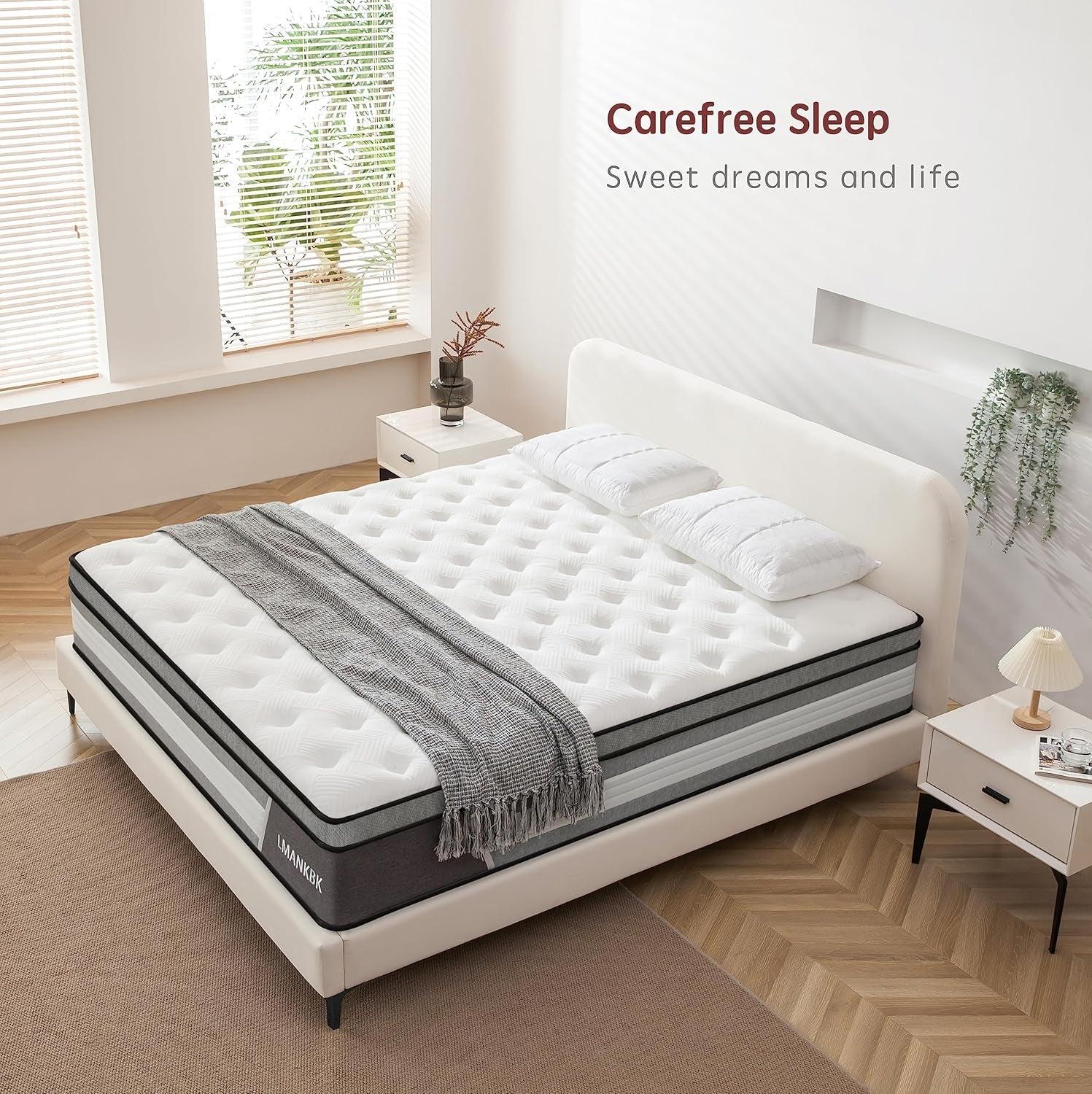 Queen 12 Inch Innerspring Hybrid Mattress for Ultimate Comfort-2