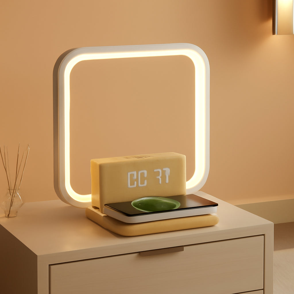Sunrise Alarm Clock With Wireless Charging Night lamp-0