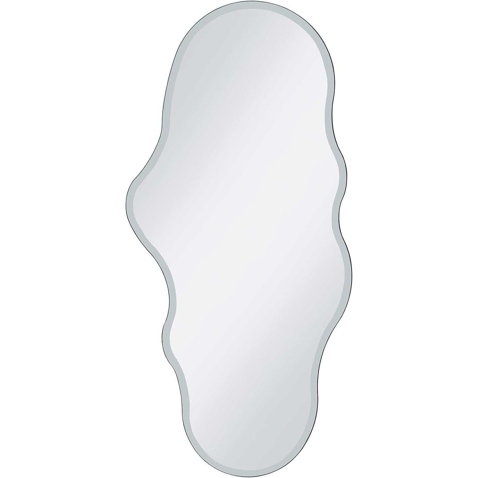 Full Length Wall Mounted Mirror 47x23 Frameless White-2