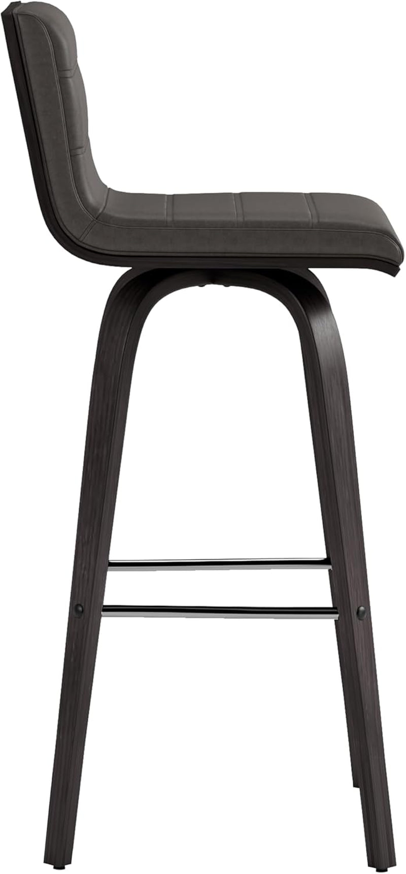 Vienna 30 Inch Bar Height Bar Stool Grey And Black-4