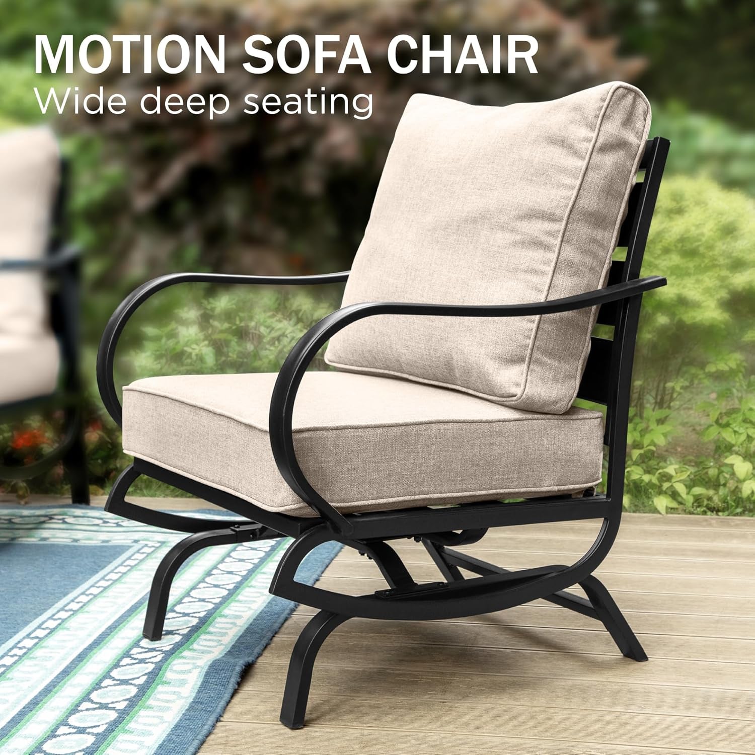 Deluxe 6 Piece Patio Furniture Set for Outdoor Comfort-2