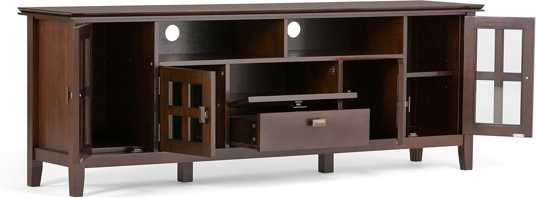 72" Solid Wood TV Stand for 80" TVs-3