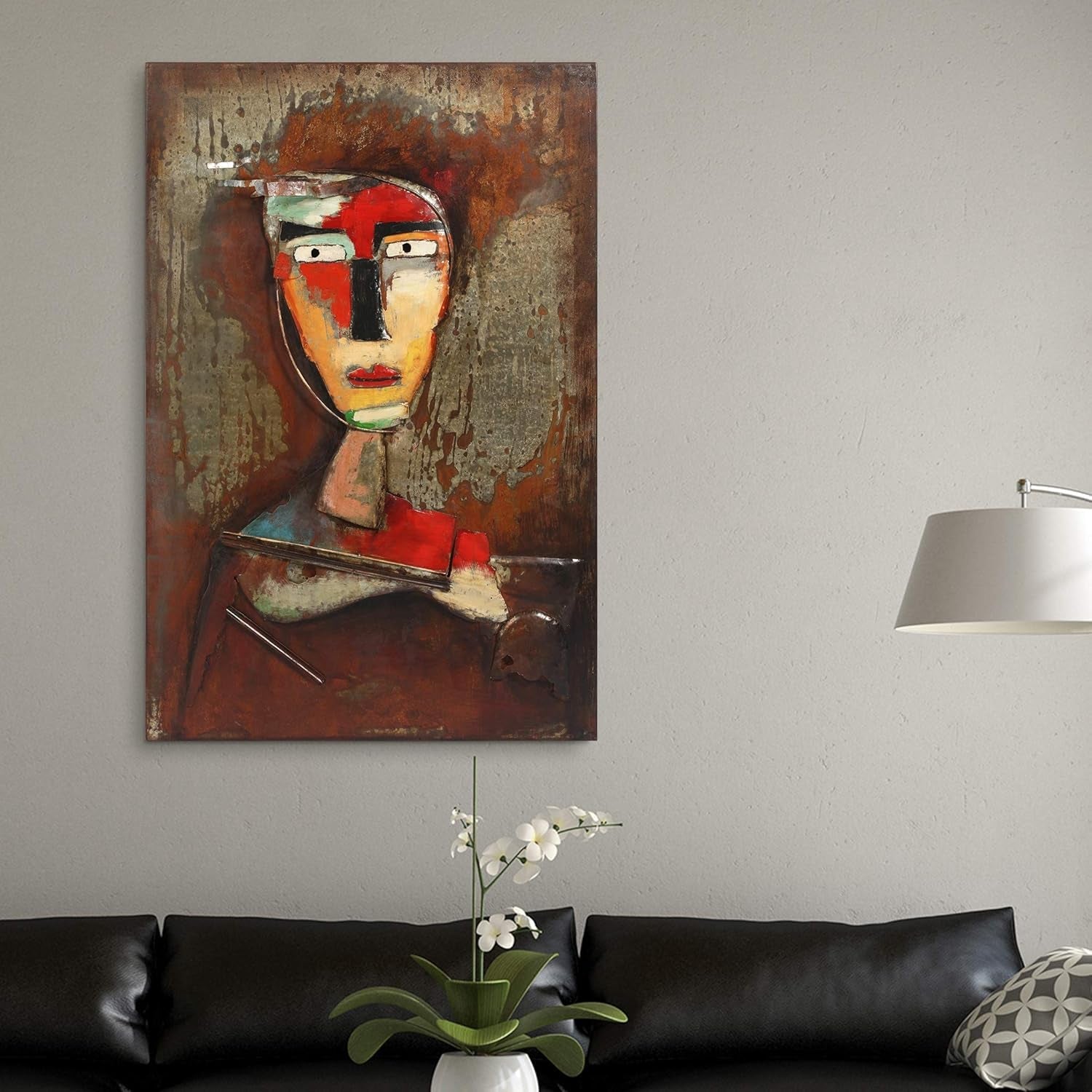 Mixed Media Handcrafted Modern Wall Art 48x32 Inches-2