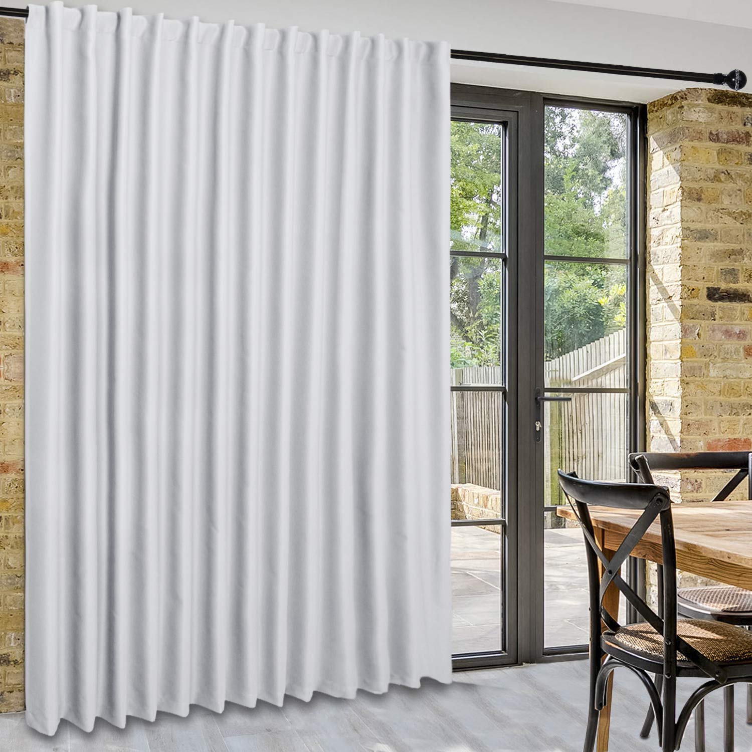 DWCN 1 Panel Wide Width Blackout Curtain, Room Divider Curtains