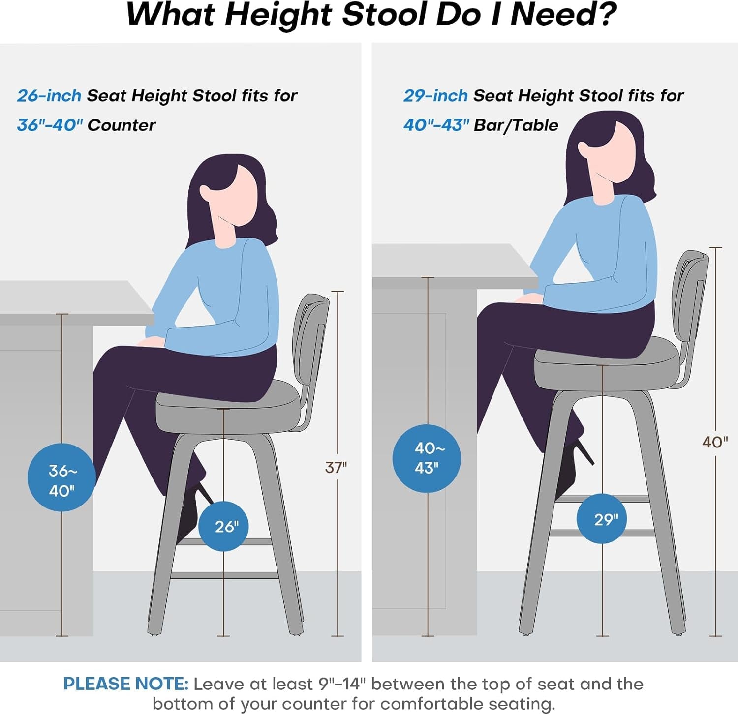 Swivel Counter Height Bar Stools Set of 4, Upholstered Faux Leather Barstools with Rattan Back, 26" Seat Height Bar Chairs Island Stools for Kitchen Counter, Black Wood Frame, Cream White-1