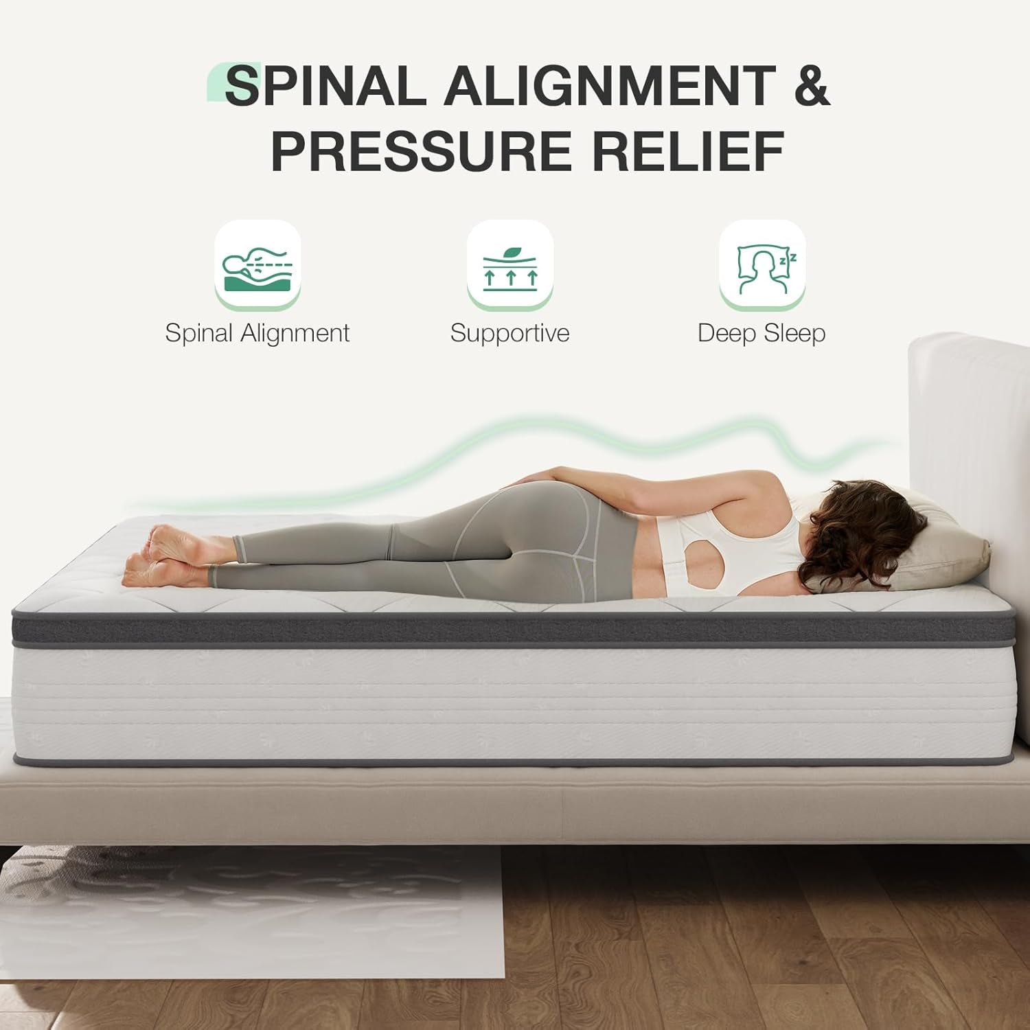 Queen Size 10 Inch Hybrid Mattress for Ultimate Comfort-3