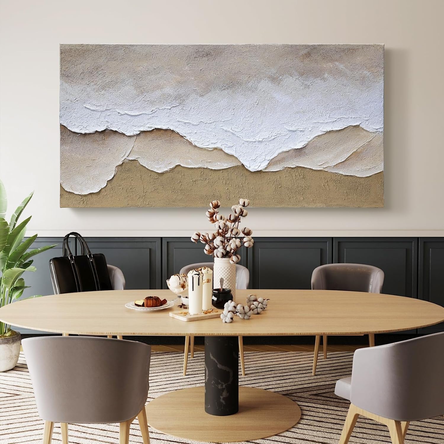 Extraordinary Premium Textured Seascape Wall Art 24x48-4