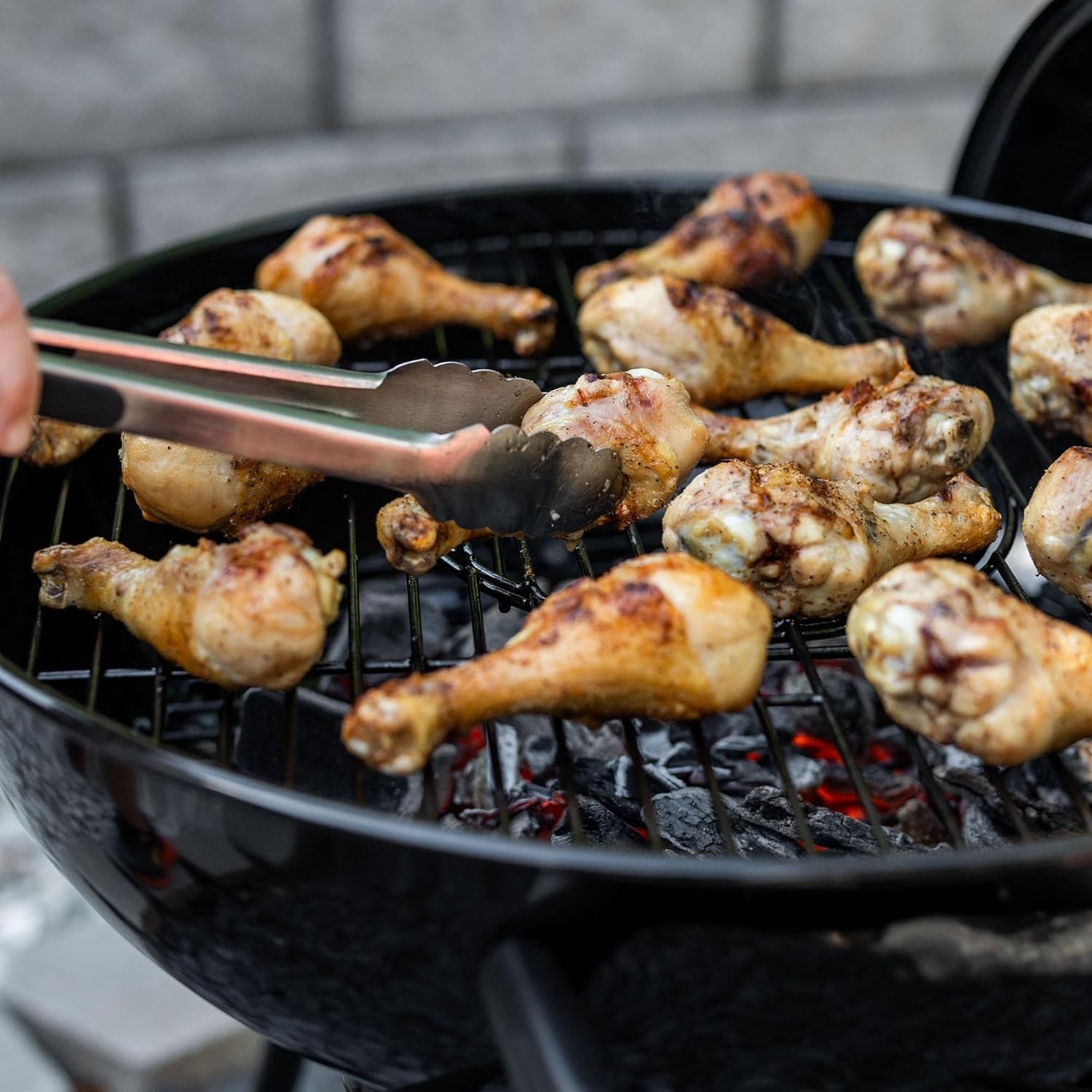 22-Inch Black Porcelain-Coated Kettle Grill And Smoker