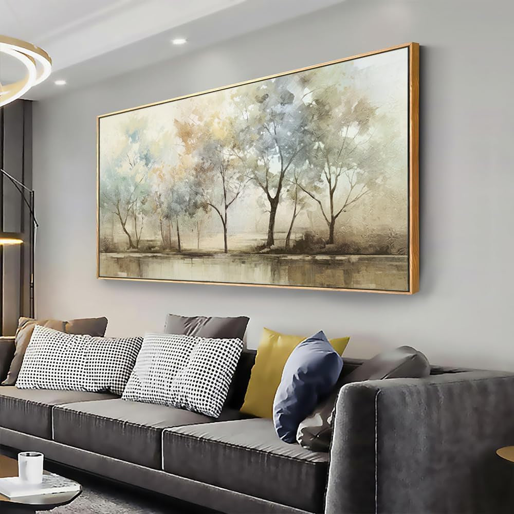 Colorful Abstract Trees Wall Art Canvas 20 By 40Inch-0
