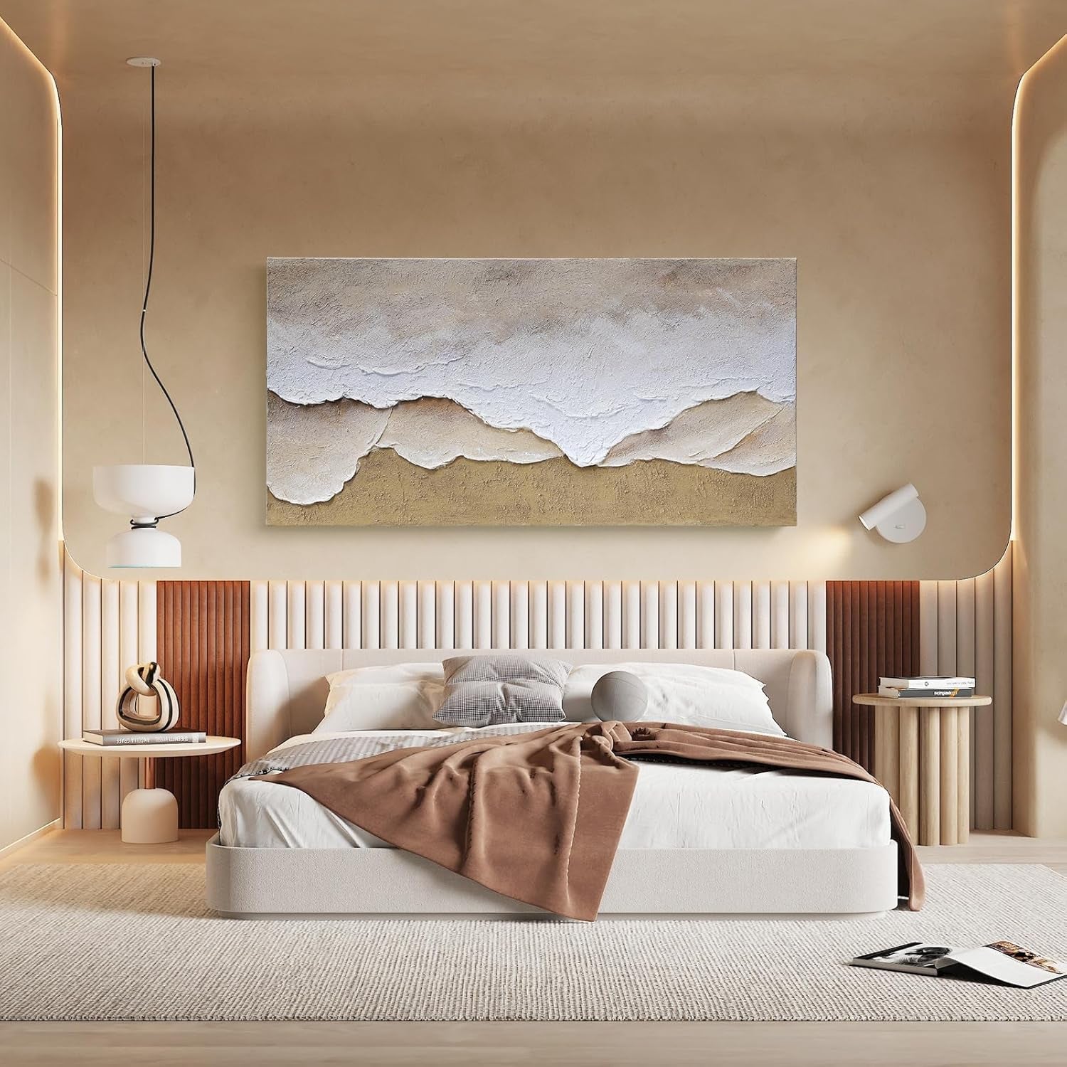 Extraordinary Premium Textured Seascape Wall Art 24x48-3