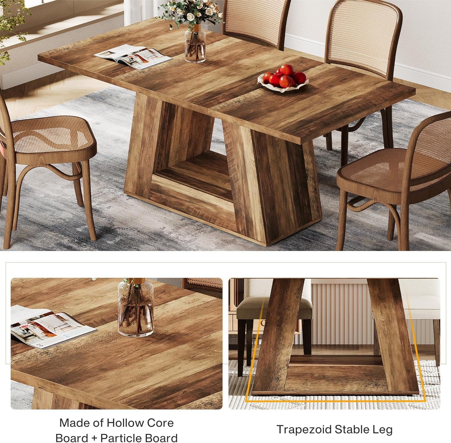 63 Inches Magnificently Elegant Dining Table Marble-4