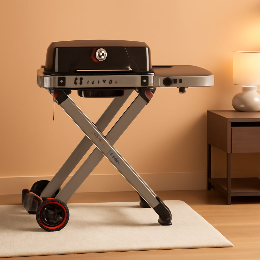 Portable Propane Grill Folding Cart Outdoor 13000 BTU