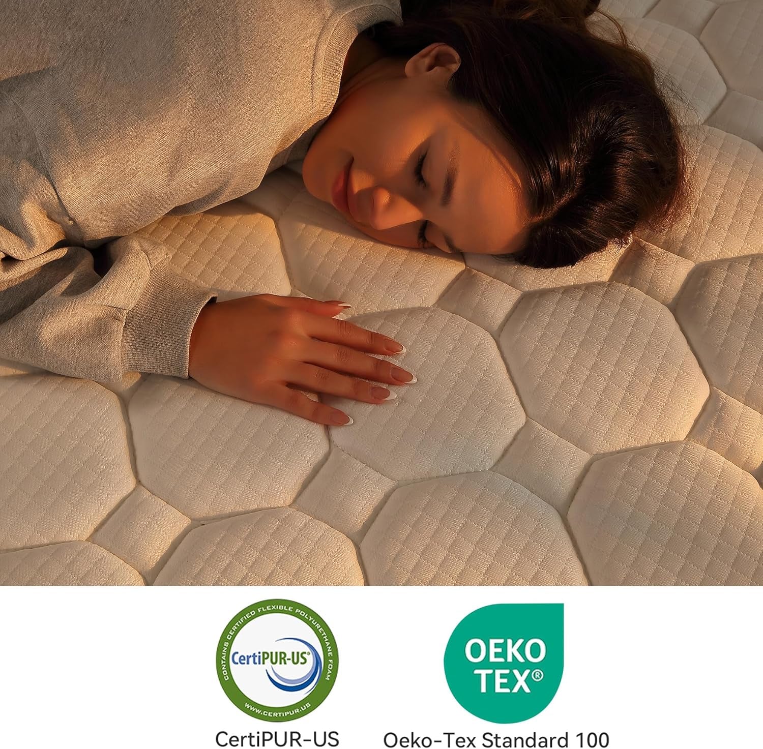 Queen Hybrid Mattress In Box CertipurUS Breathable-1