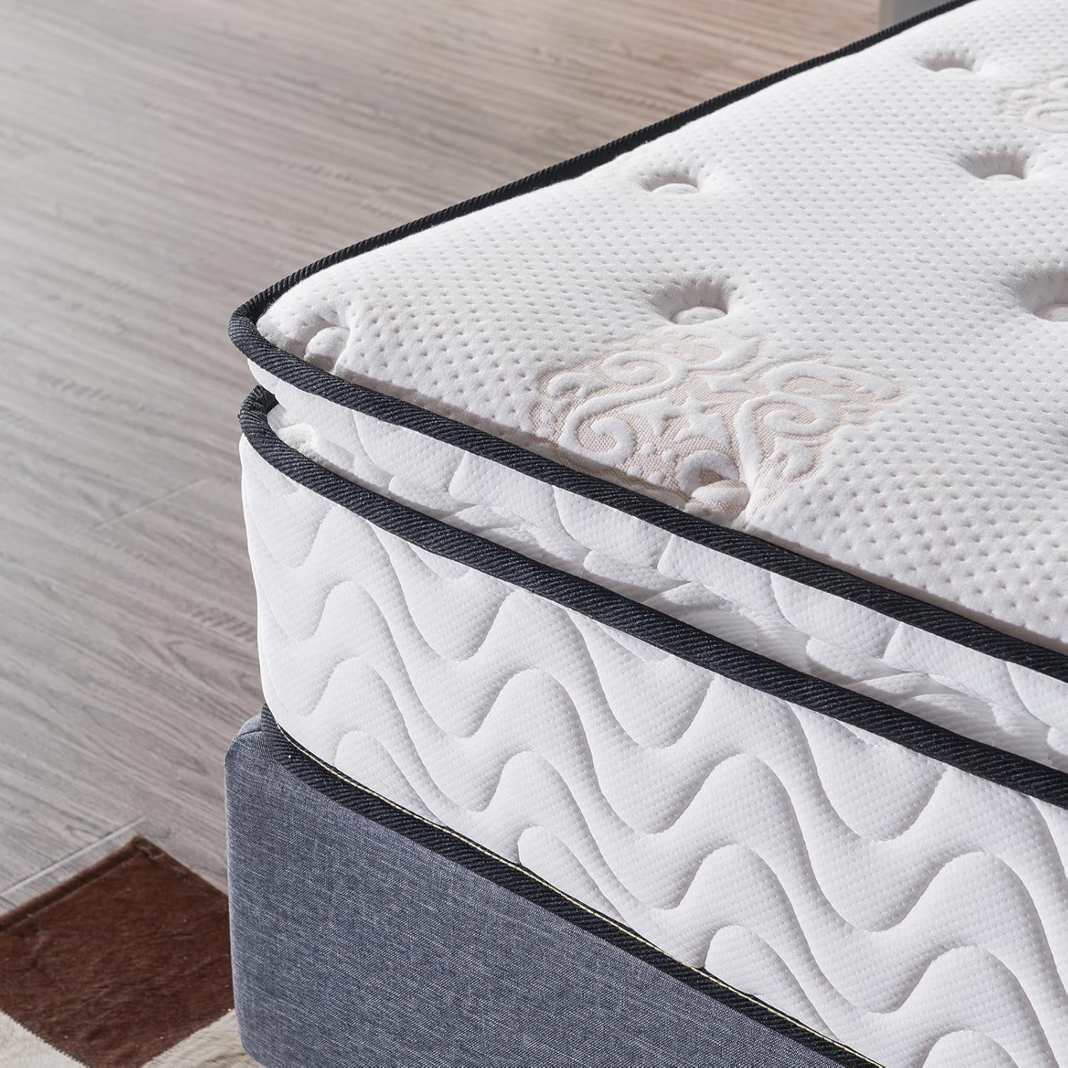 Short Queen Hybrid Mattress with Pillow Top Comfort-2