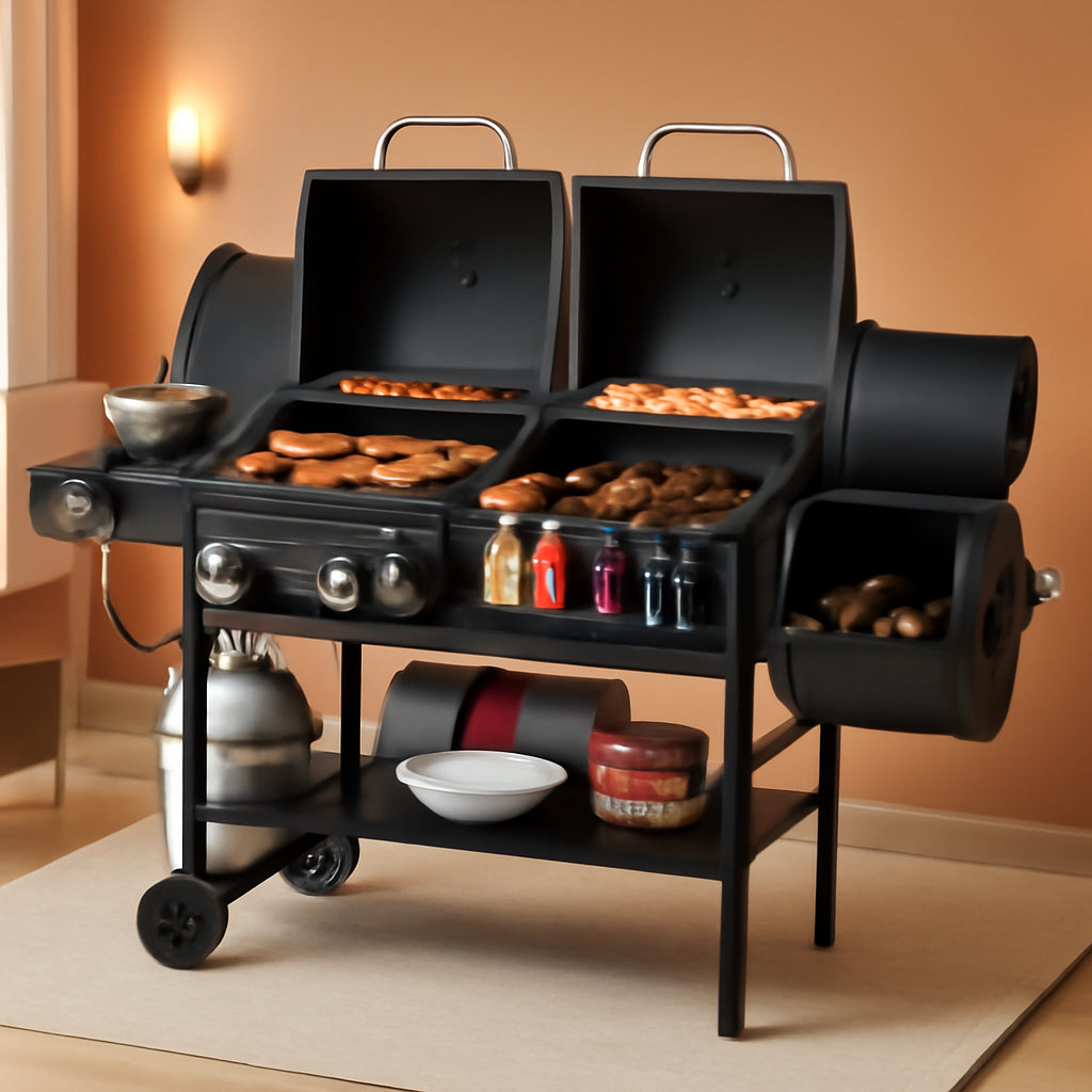 Combo Grill With Offset Smoker 1020 Square In Cooking Area