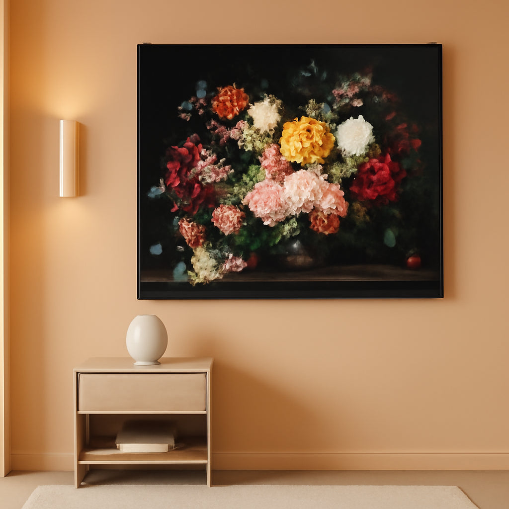 Canvas Wall Art 24x36 Colorful Floral Masterpiece Edition-0