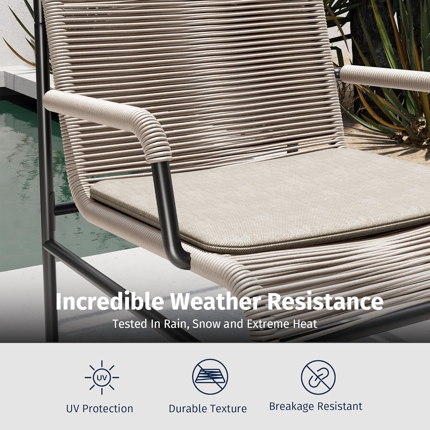 Modern Four Piece Patio Furniture Set for Outdoor Spaces-4