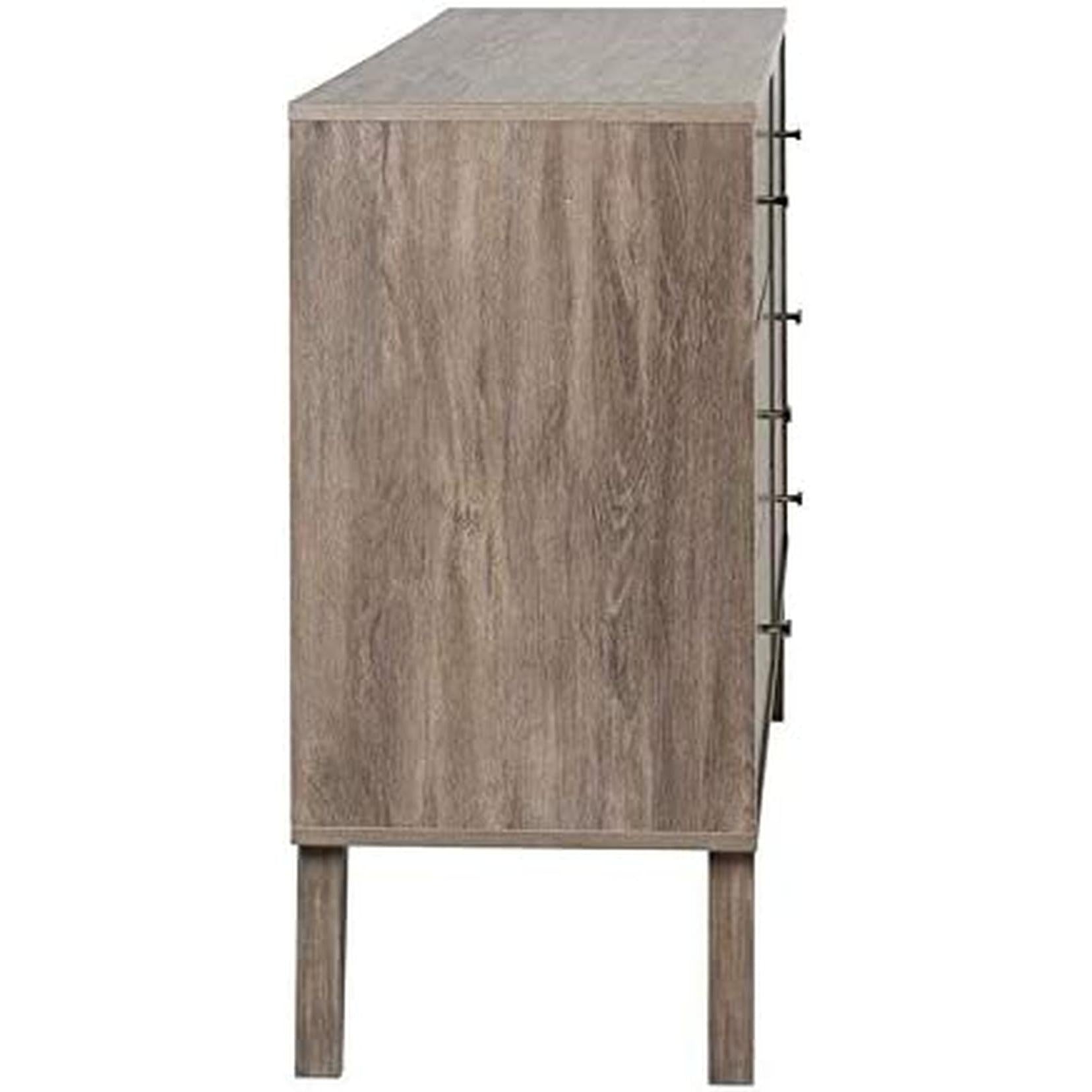 Mid-Century 6-Drawer Dresser, Drifted Gray-4