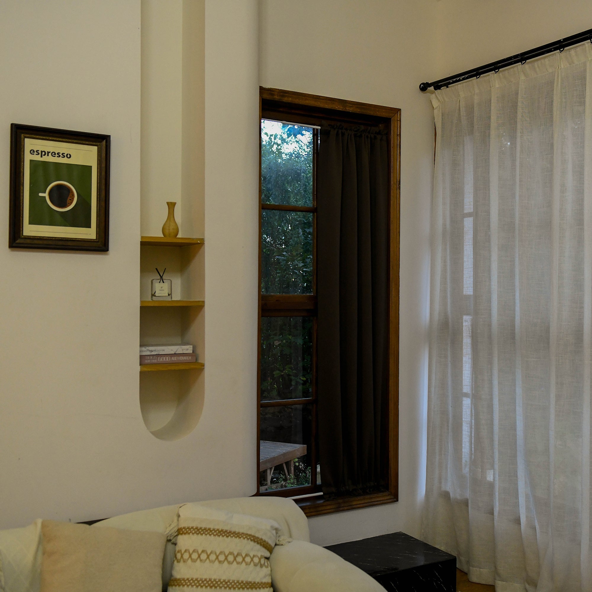 Custom Luxury Silk-Fiber French Door Blackout Curtains-4