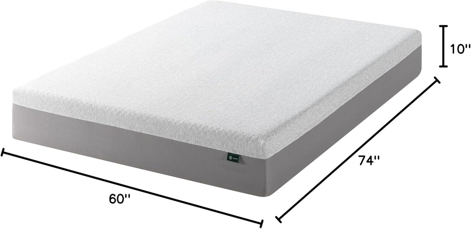 10 Inch Short Queen Memory Foam RV Mattress Comfort-1