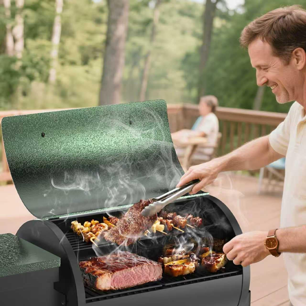 Pellet Grill 456 Square Inch Cooking Area Auto feed PID