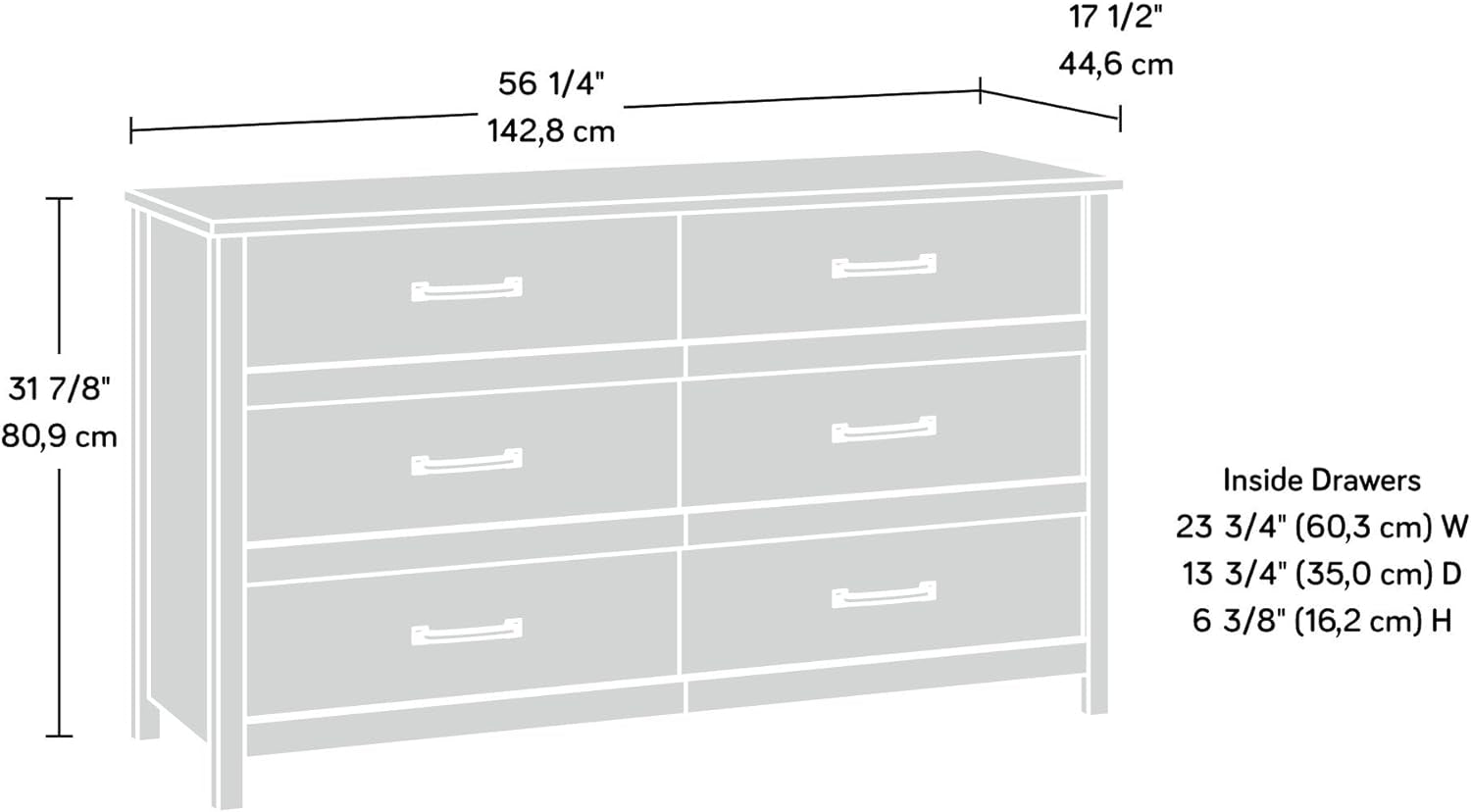 Sindoori Mango Premium Grade Hardwood 6 Drawer Dresser-2