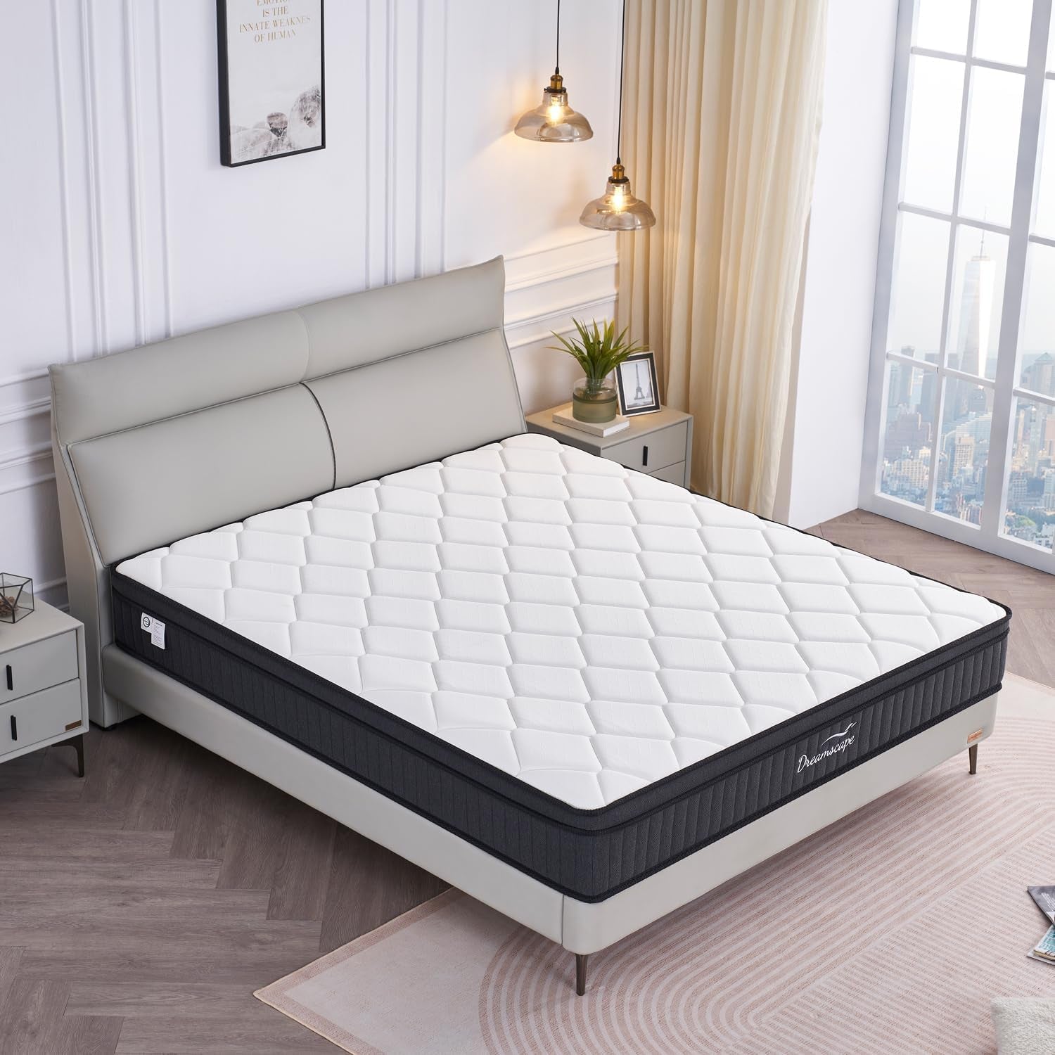 Memory Foam Hybrid Queen Mattress With Pocket Springs-1