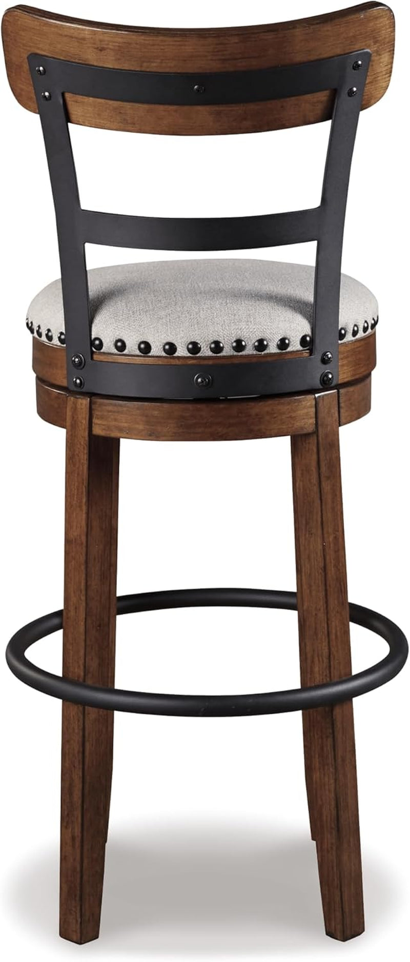 Valebeck 30 Inch Farmhouse Pub Height Bar Stool Brown-4