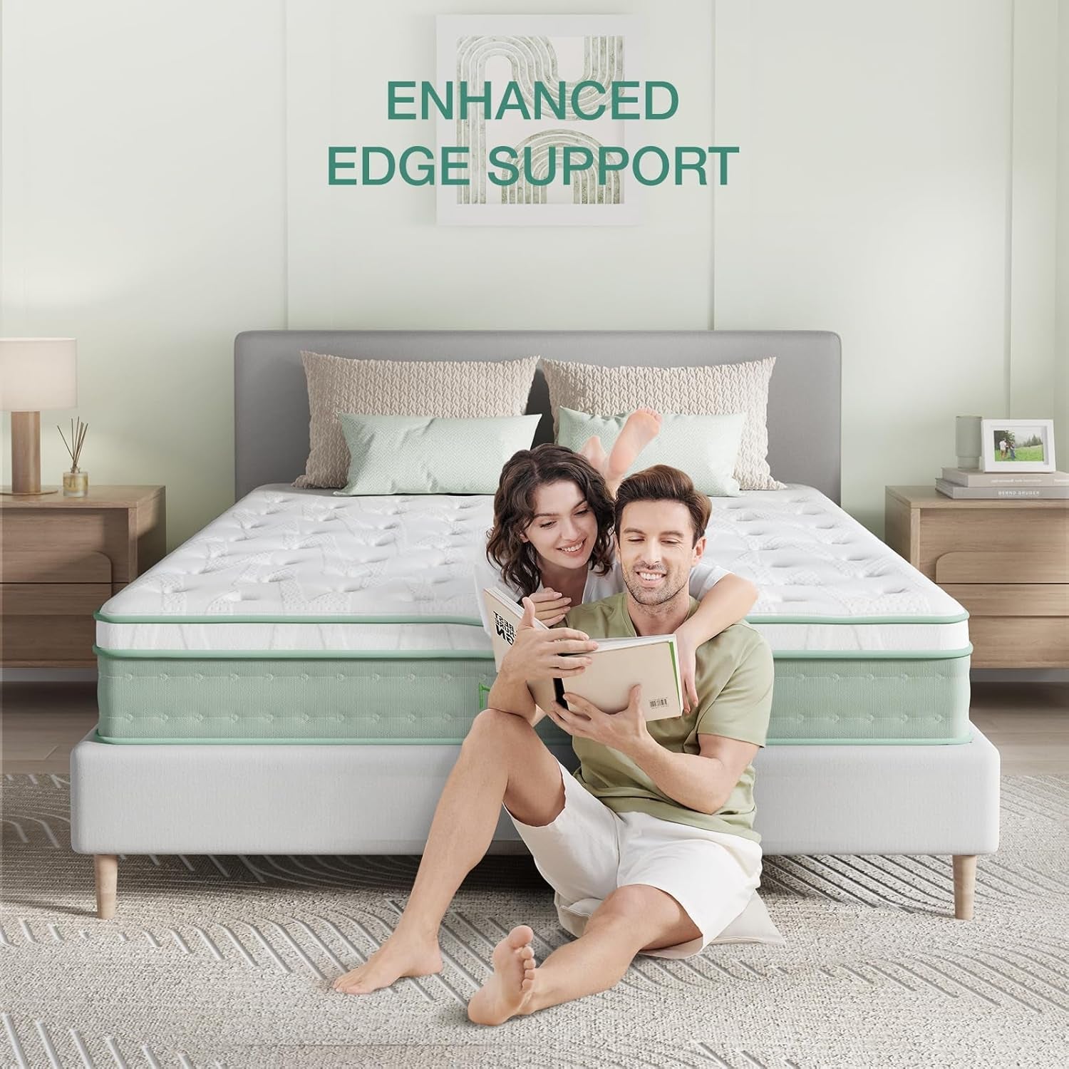 12 Inch Hybrid Queen Mattress with Gel Foam Comfort-3