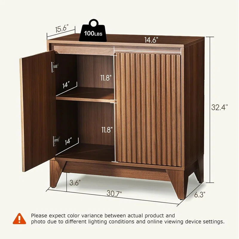 ExtraTall 32 Two Door Accent Cabinet Adjustable Shelf-2