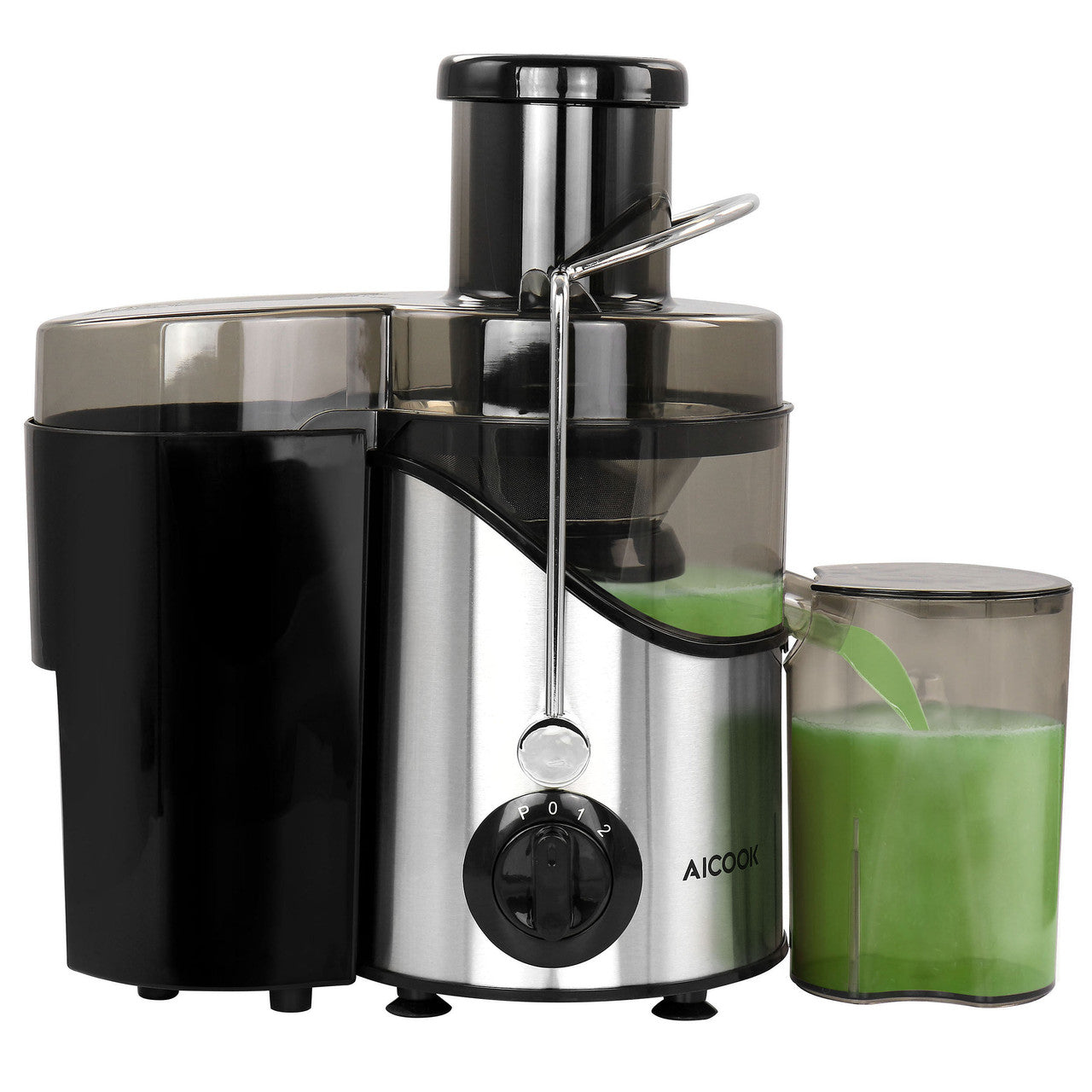 AICOOK Centrifugal Self Cleaning Juicer and Juice Extractor in Silver-0
