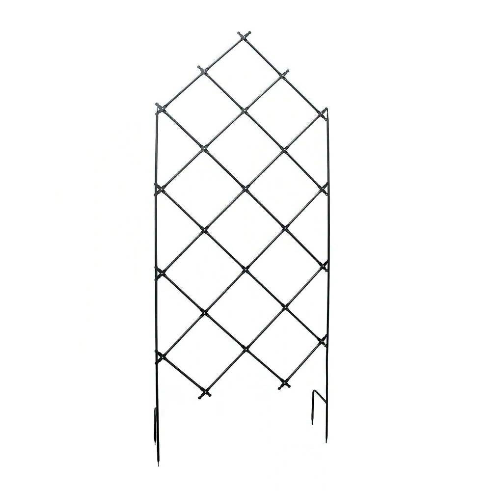 Outdoor 7-FT. Tall Wrought Iron Lattice Garden Trellis-0