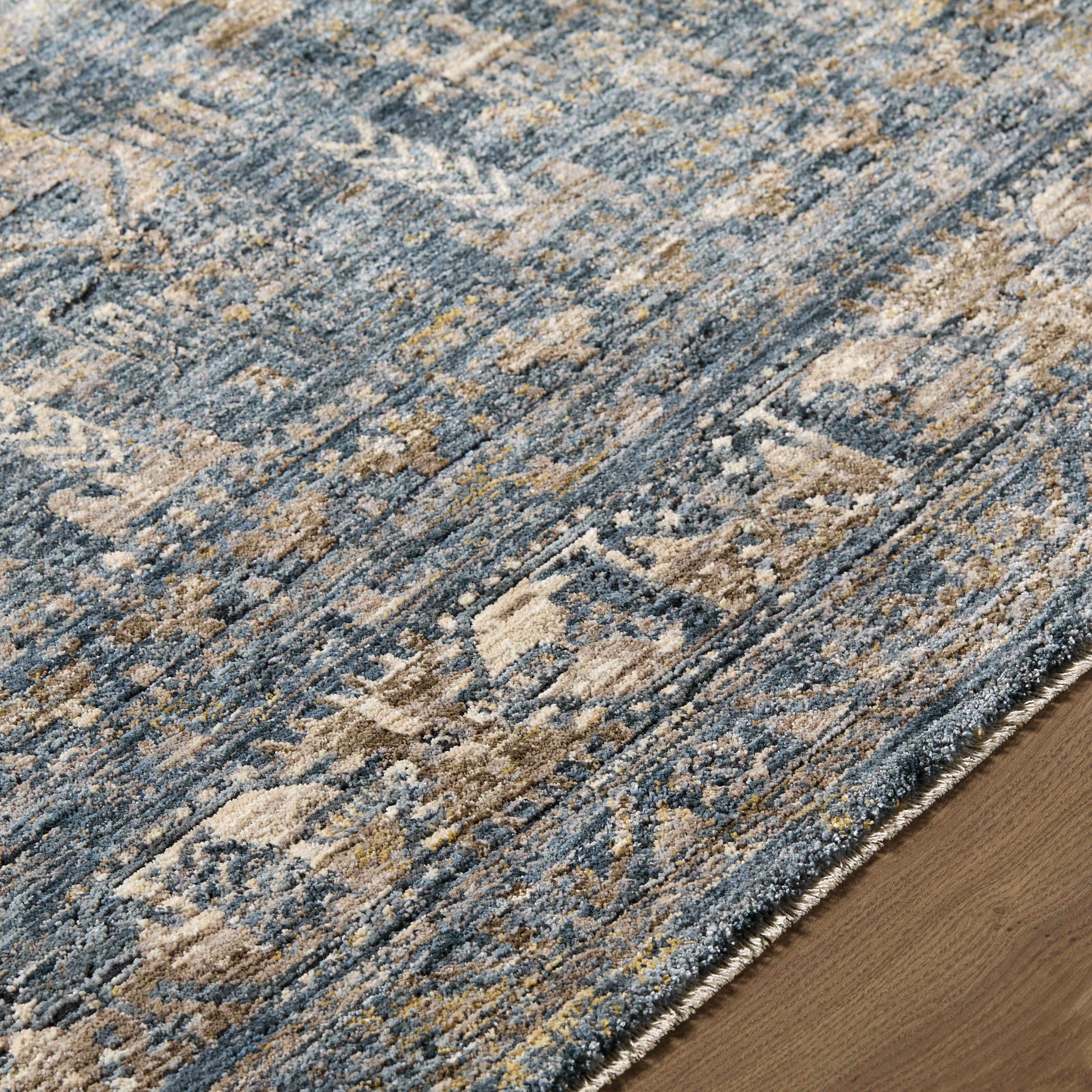 Mirabel Denim Blue Traditional Rug