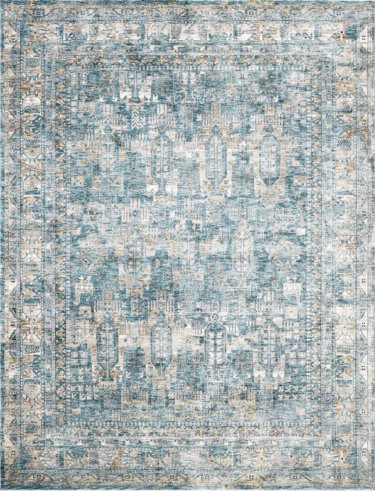 Mirabel Denim Blue Traditional Rug