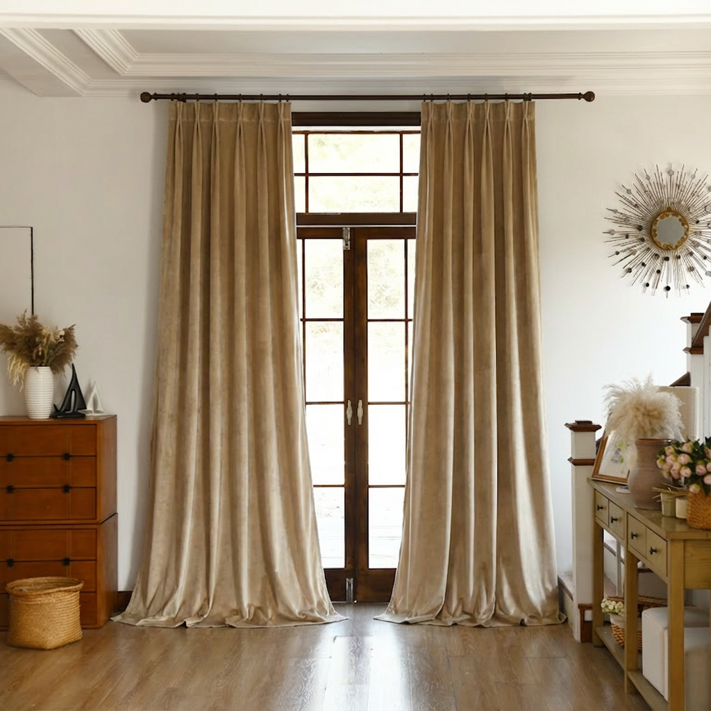 Custom Premium Velvet Blackout Curtains-8