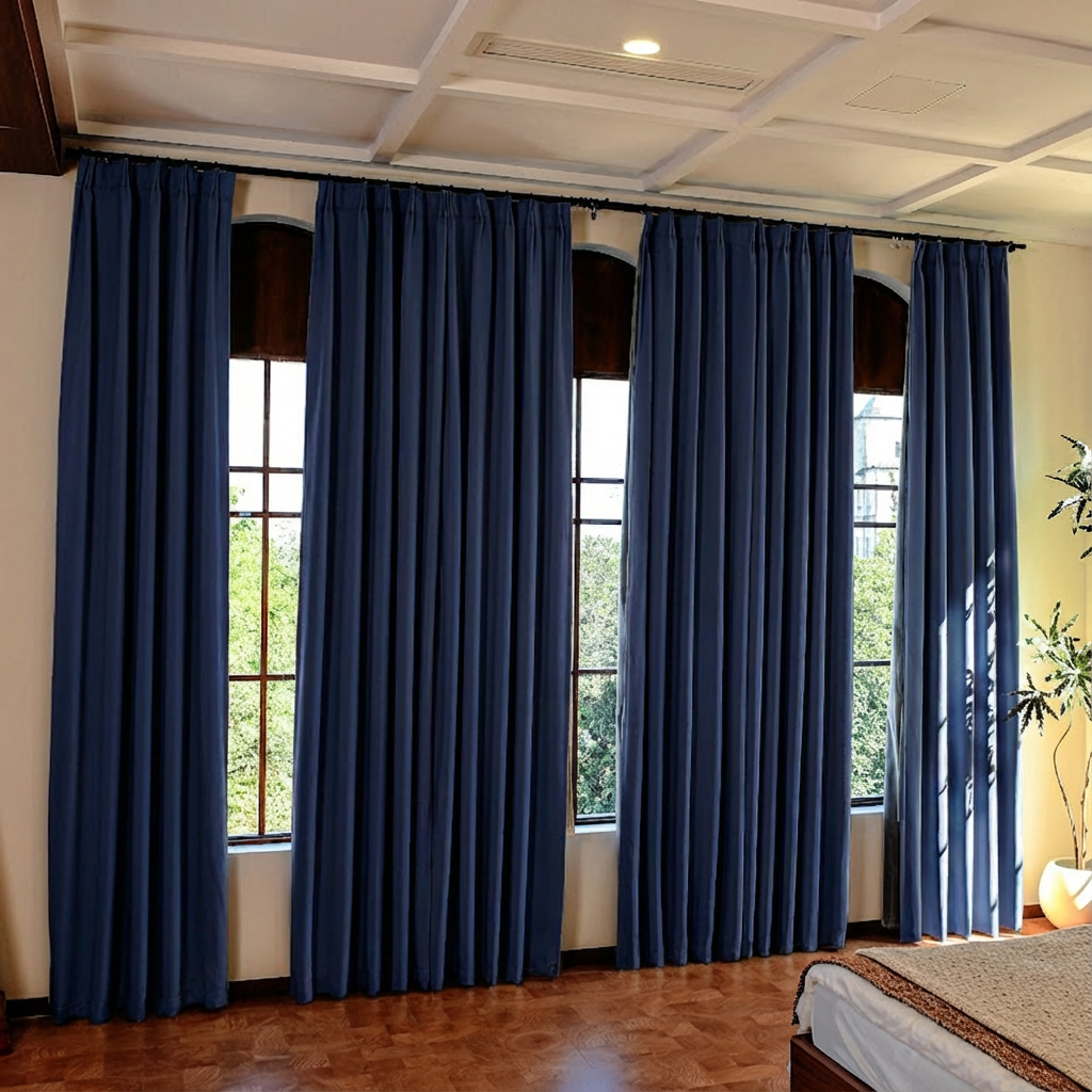 Custom Luxury Silk-Fiber Blackout Curtains-32