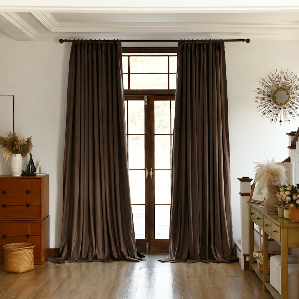 Custom Premium Velvet Blackout Curtains-10