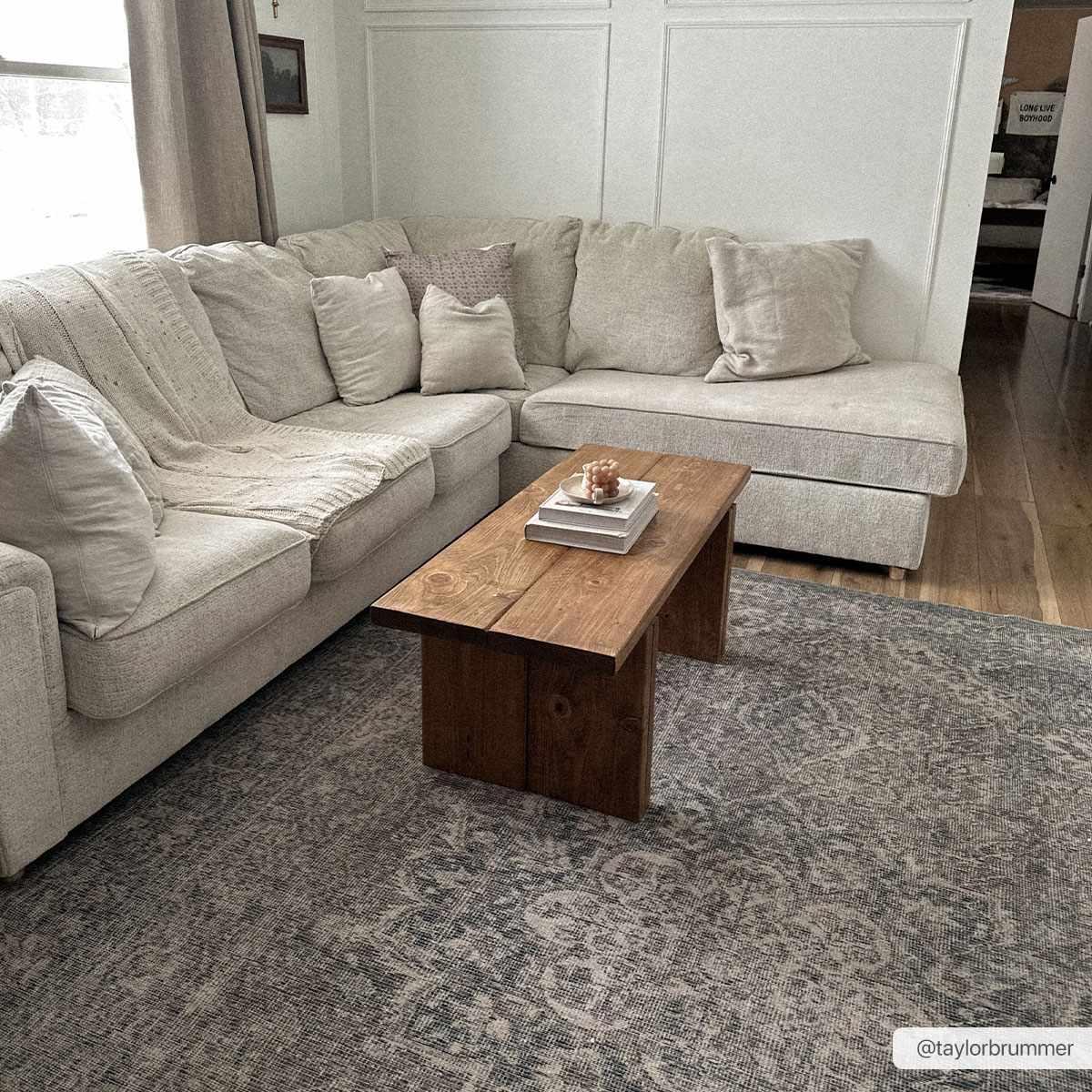 Greenpoint Dusty Blue Washable Rug