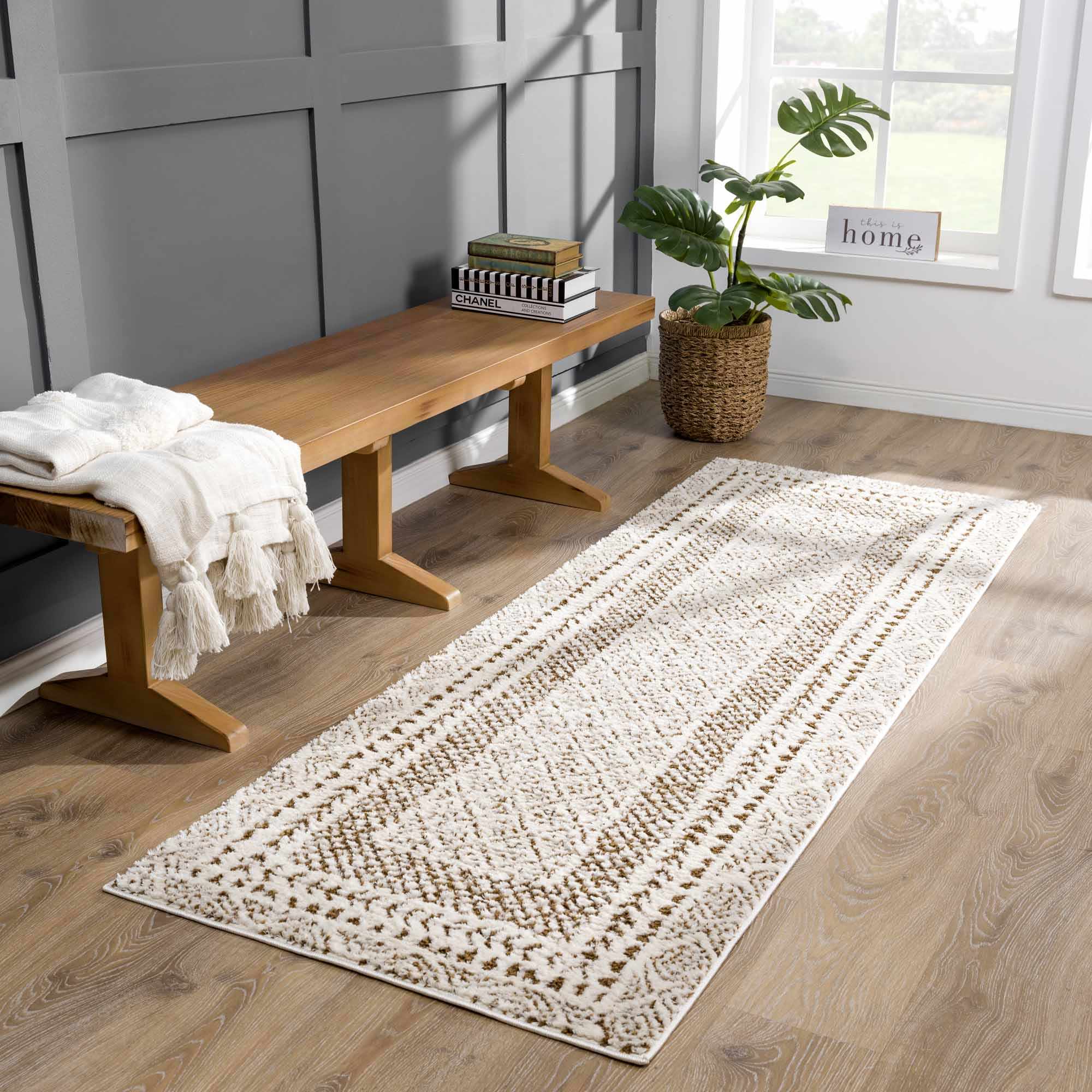 Julio Scandi Boho Area Rug - Brown