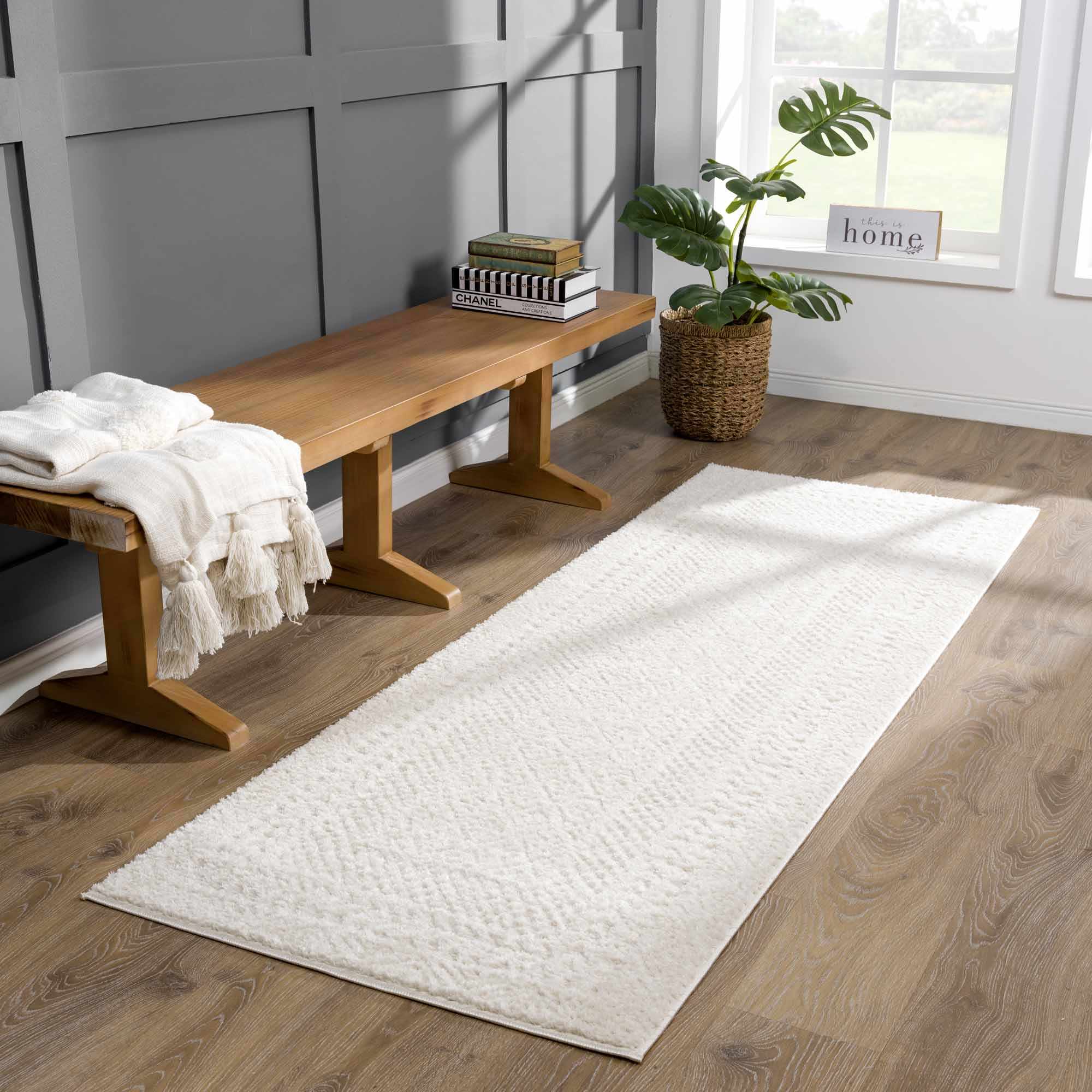 Julio Scandi Boho Area Rug - Ivory