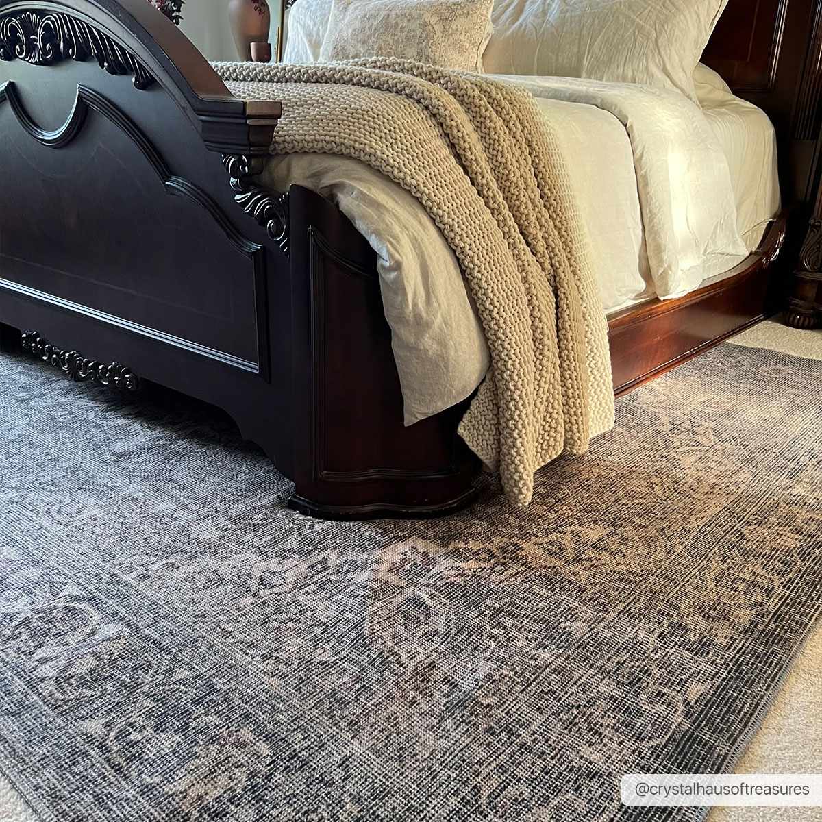 Greenpoint Dusty Blue Washable Rug