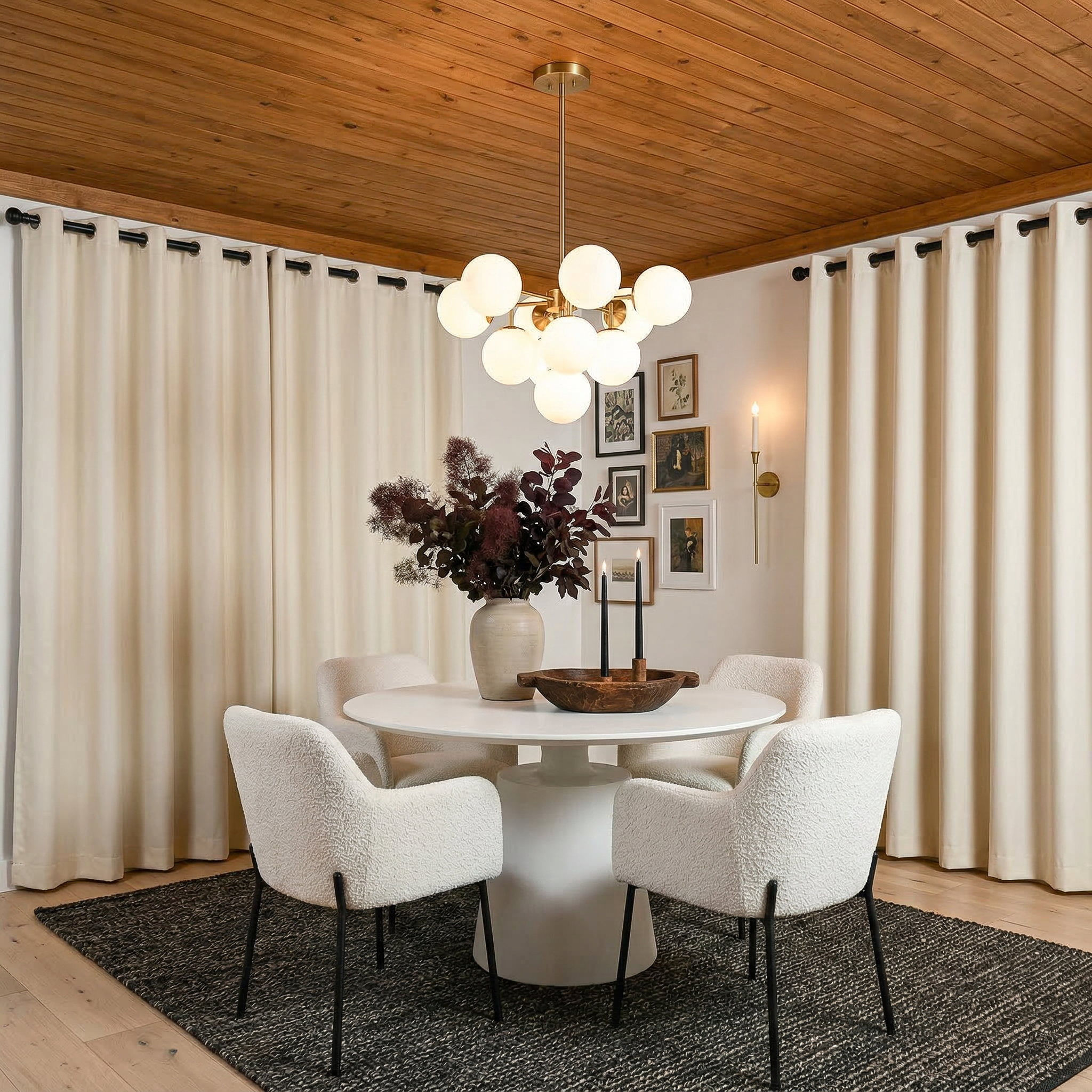 Custom Luxury Silk-Fiber Blackout Curtains-4